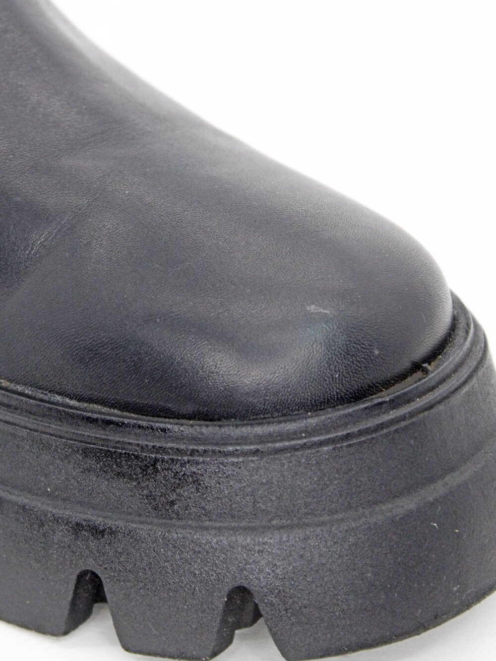 Thursday Boot Company Women's Black Leather ‘Reign’ Platform Boot - Picture 11 of 12